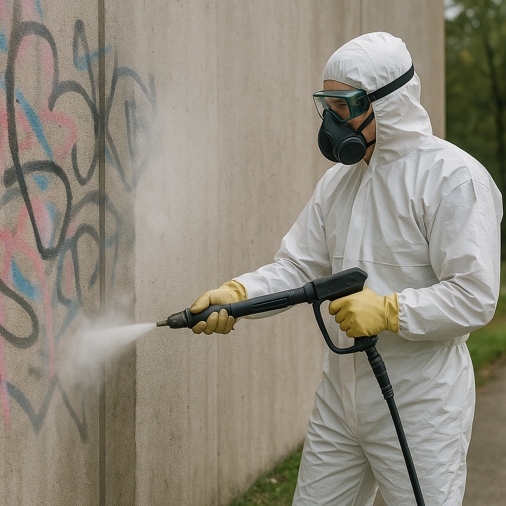 Retrait de graffitis et nettoyage de bungalows